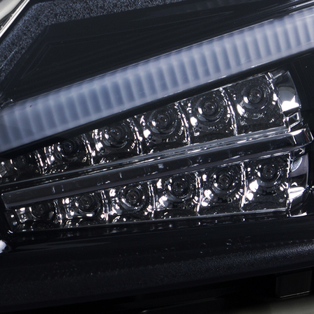 Spec-D Tuning 11-13 Scion Tc Projector Headlights With LED Light Bar - Glossy Black 2LHP-TC11G-TM